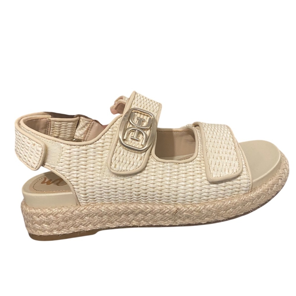 Women’s Sam Edelman Arlo Strappy Sandal Linen Raffia - Picture 3 of 7